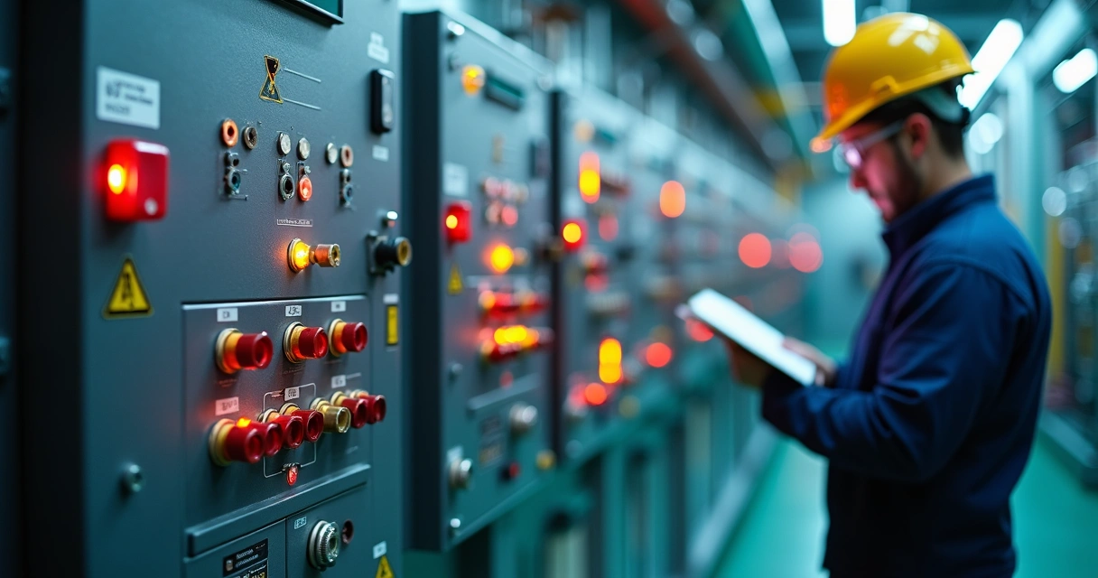 Equipamento elétrico certificado instalado em indústria 