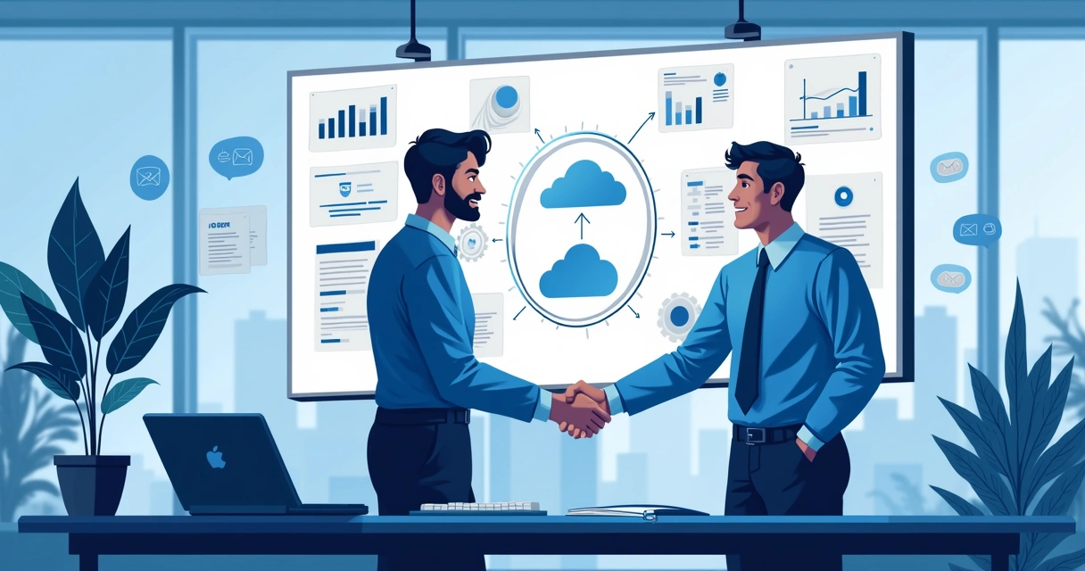 Equipe de vendas e marketing trabalhando unida em campanha ABM 