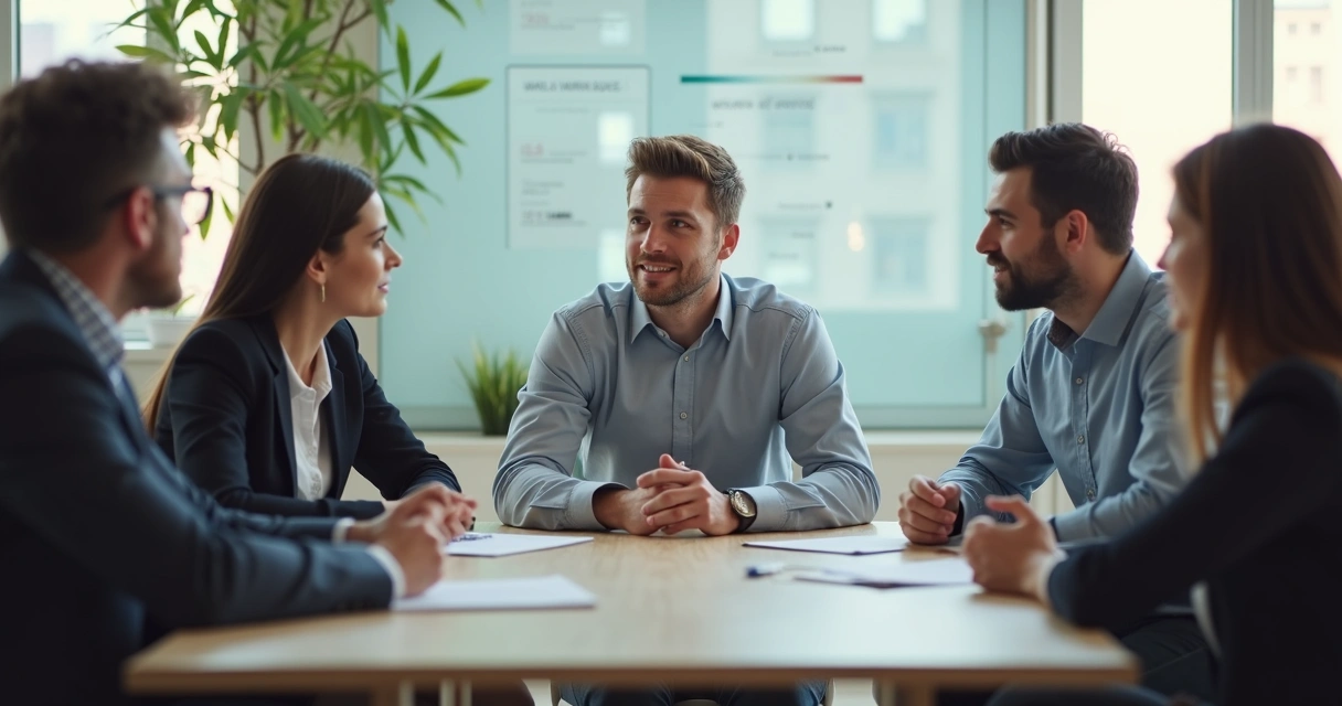 Equipe alinhada após conversa de liderança