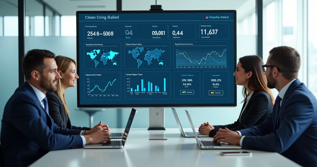 Equipe analisando métricas de atendimento em tela