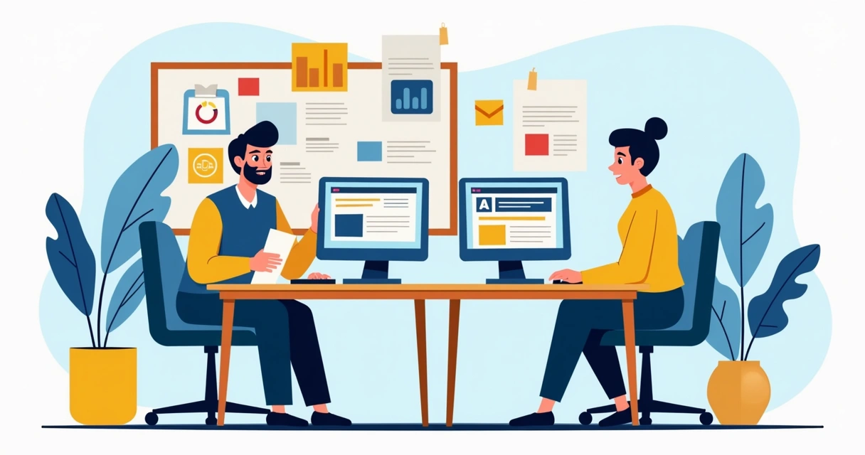 Equipe trabalhando em produção de conteúdo para campanha. 