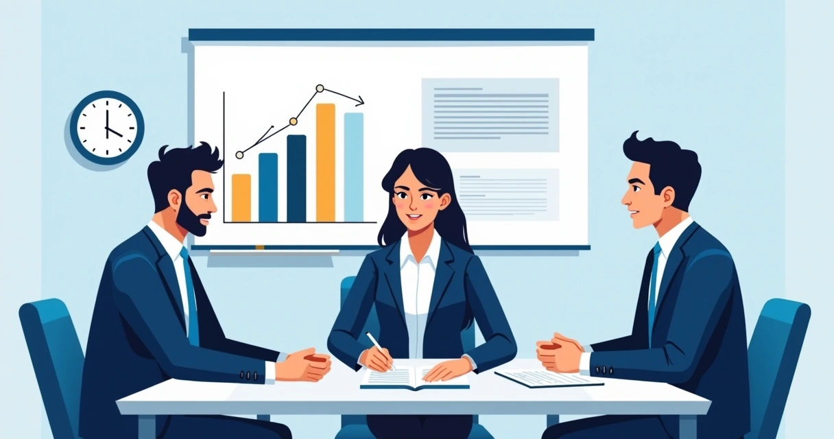 Equipe de consultoria de seguros orientando cliente sentado 