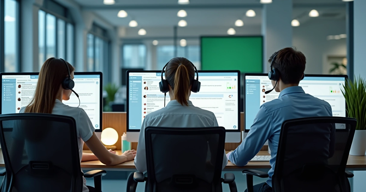 Equipe acompanhando atendimento em redes sociais e WhatsApp 