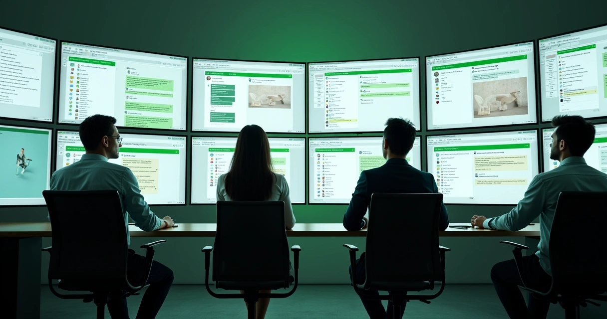 Equipe usando etiquetas para organizar leads no atendimento 