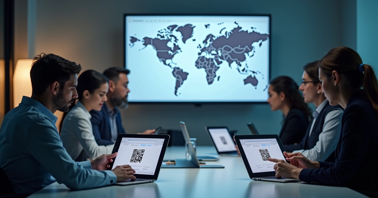 Equipe analisando certificados digitais em reunião