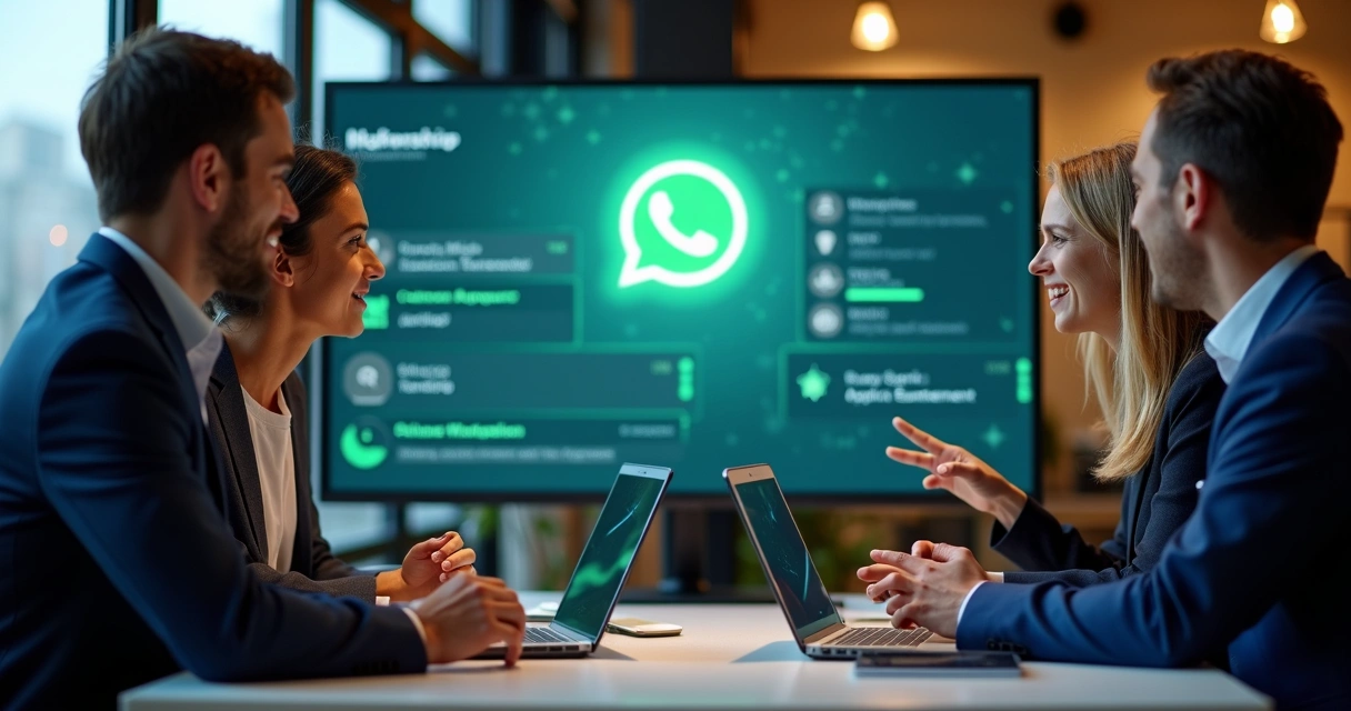 Equipe de campanha eleitoral usando recursos digitais no escritório 