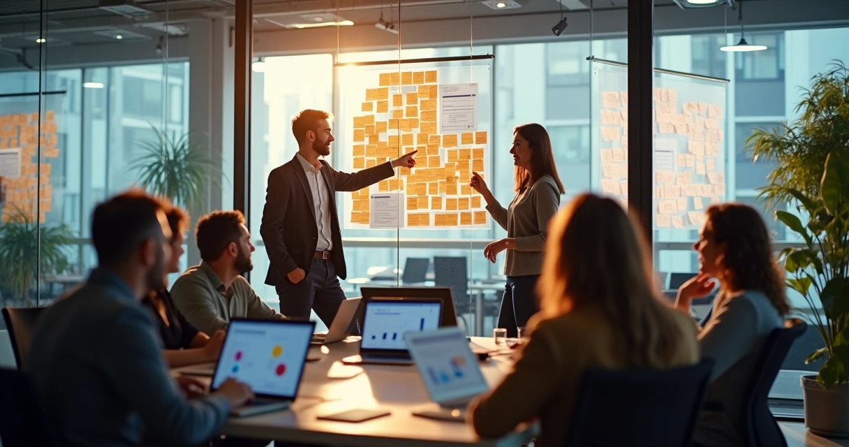 Equipe analisando feedback positivo após lançamento 