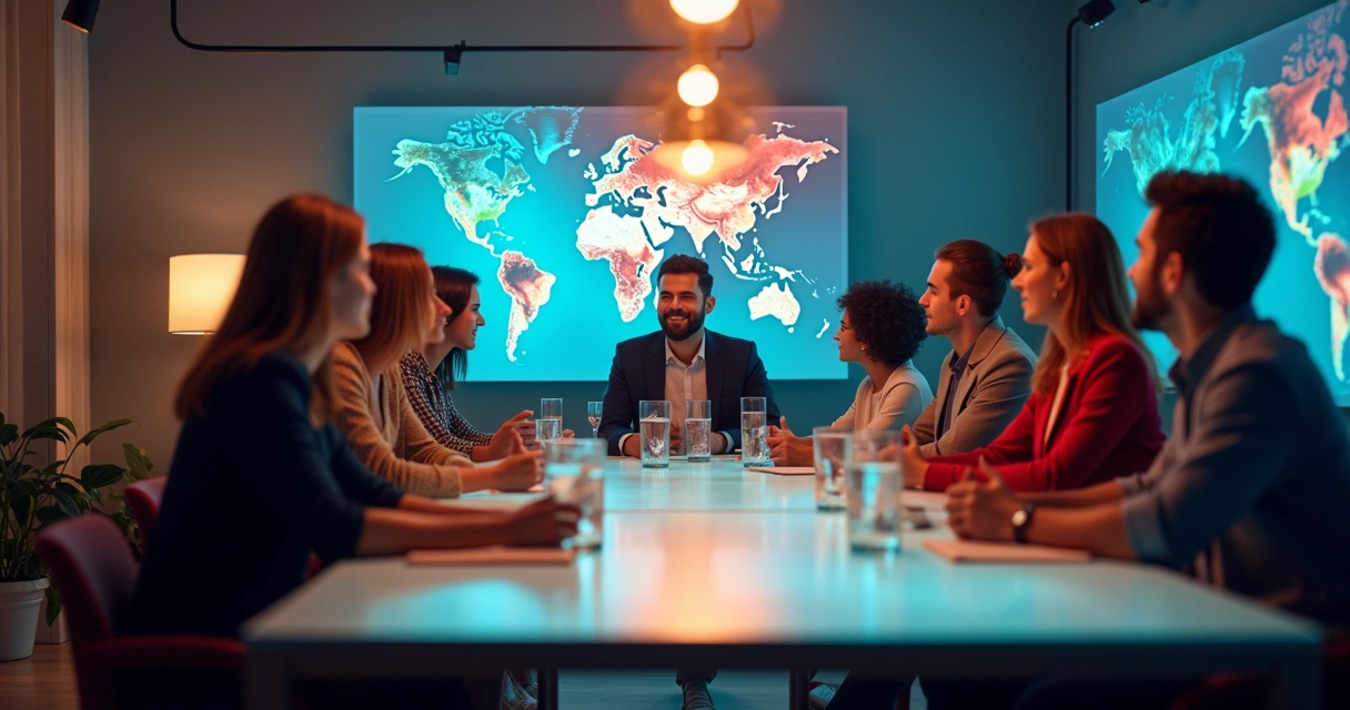 Equipe comercial interpretando dados integrados de vendas