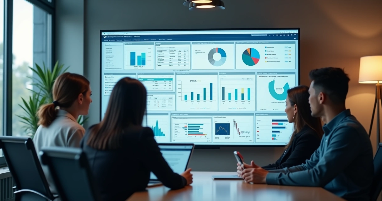 Lemit: Como Dados Facilitam a Inteligência Comercial B2B 2 Equipe comercial avaliando dados para vendas B2B