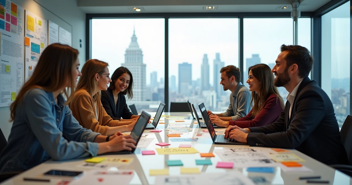 Equipe de web designers trabalhando em São Paulo em projeto digital 