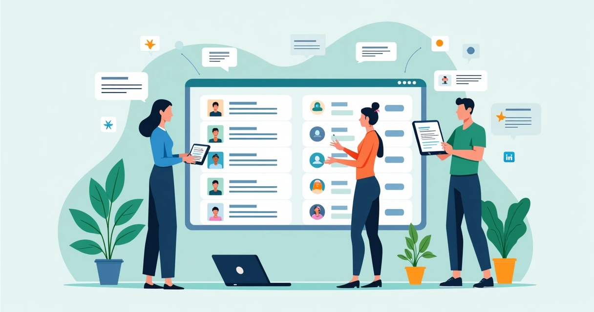 Equipe acompanhando leads em CRM com WhatsApp 