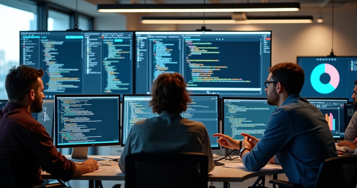 Equipe de desenvolvimento integrando SonarQube com pipeline CI/CD 