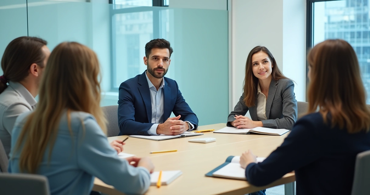Grupo de trabalho em conversa estruturada e escuta ativa