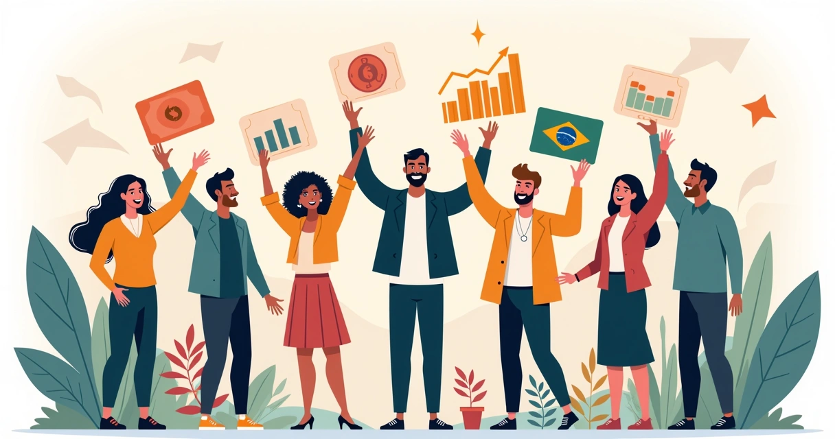 Equipe digital comemorando crescimento de vendas 