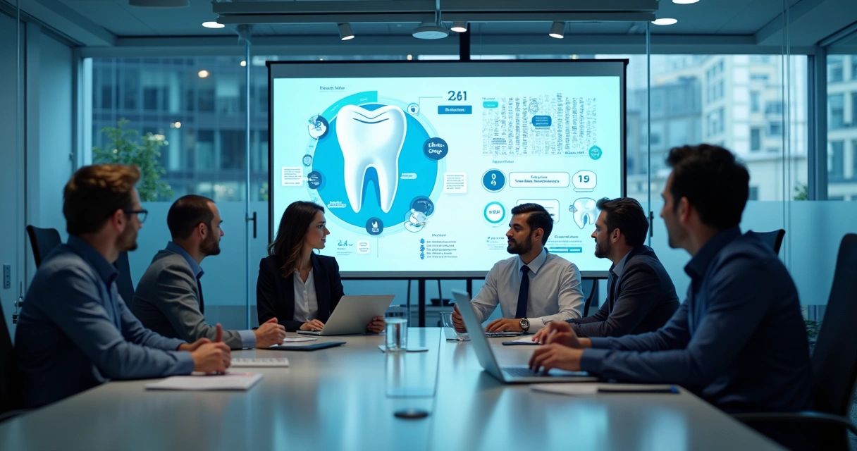 Equipe de marketing atuando em ambiente digital para clínica odontológica