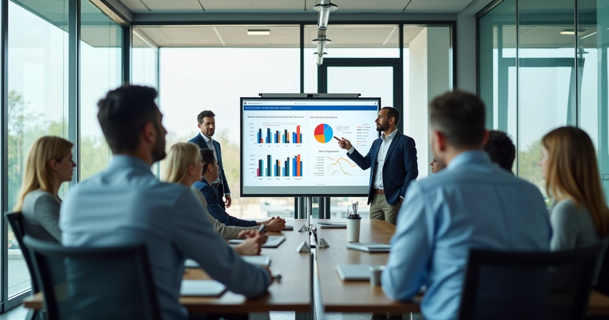 Quando líderes de TI revisam equipe em sala de reunião