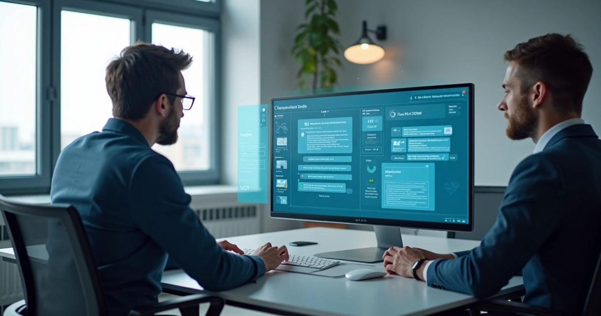 Equipe analisando reservas com apoio de inteligência artificial
