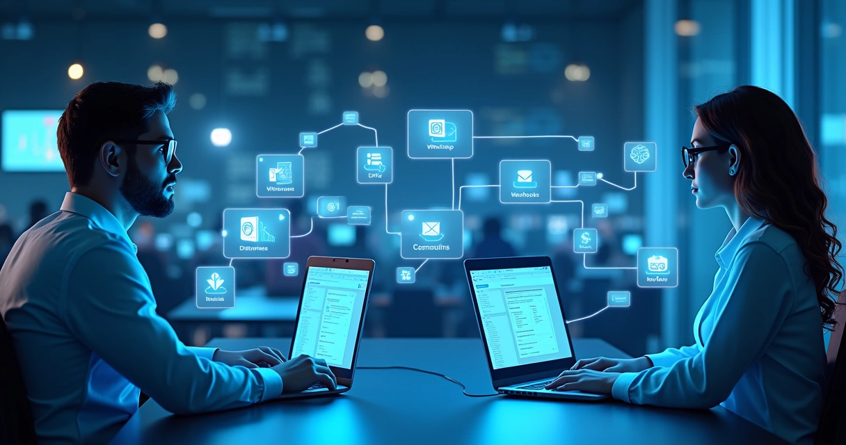 Colaboração entre agentes digitais na automação do atendimento 