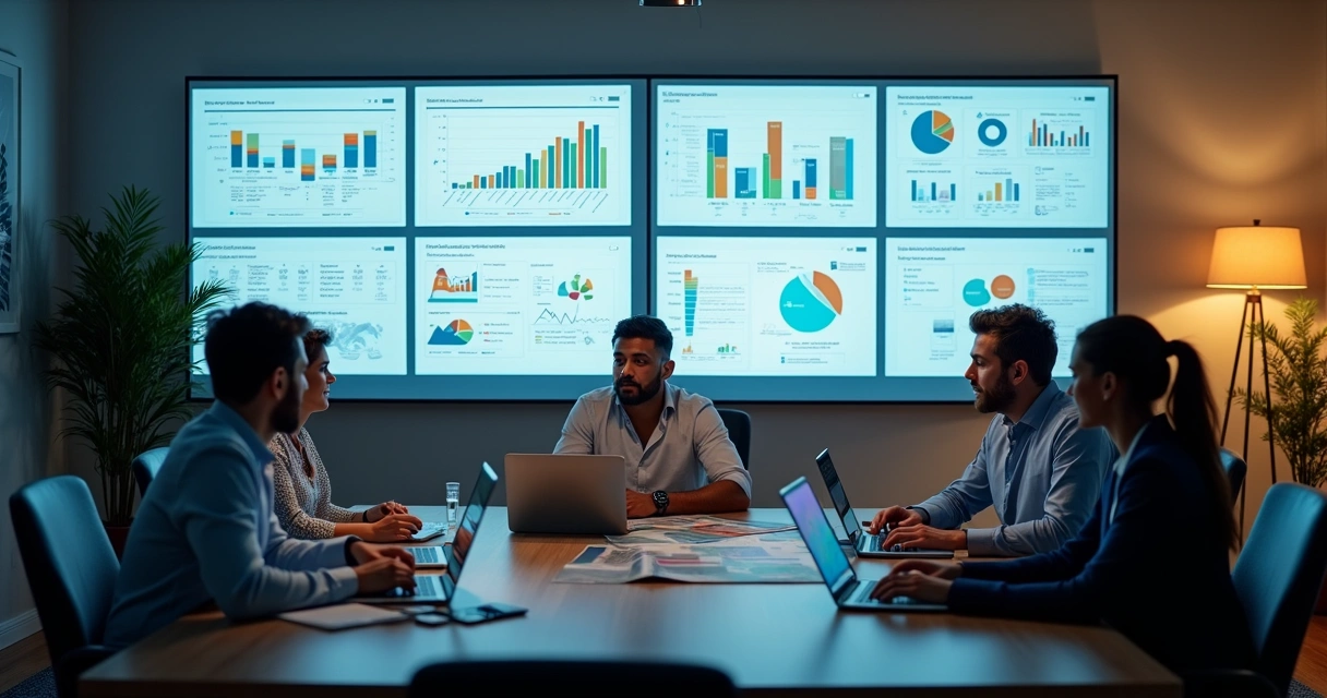 Equipe trabalhando na implementação do ERP 