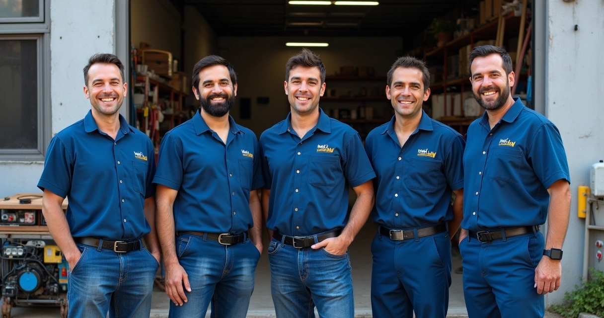 Equipe de técnicos da MaqLav em Curitiba 