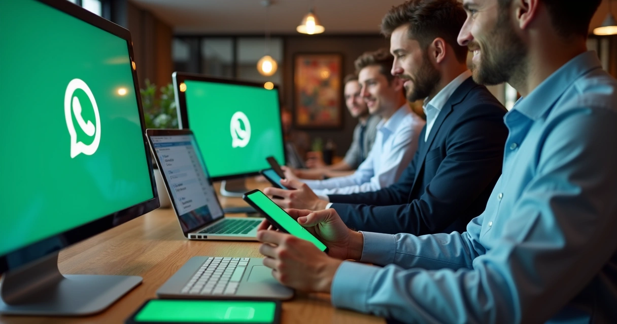 Profissionais de marketing usando WhatsApp para vendas 