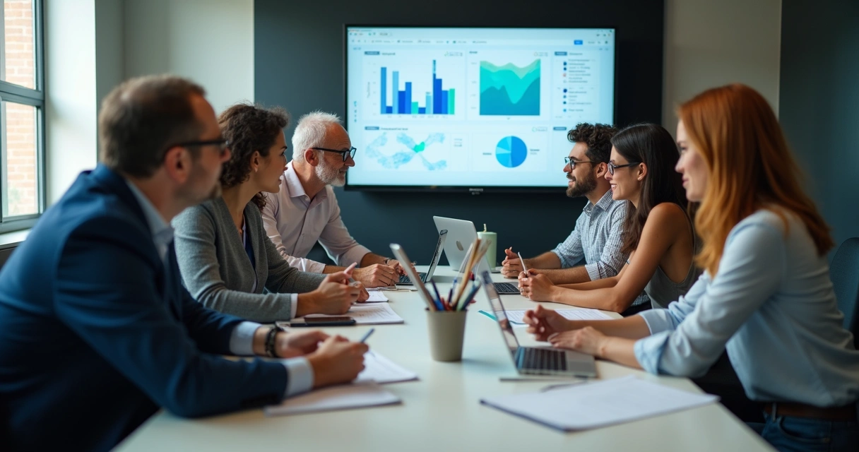 Equipe da MGAPress em reunião estratégica 