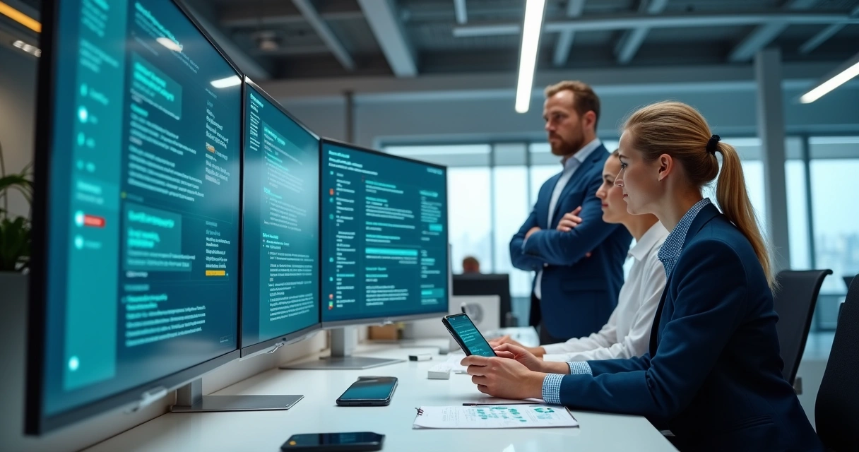 Equipe comercial monitorando conversas e follow-up em tempo real 