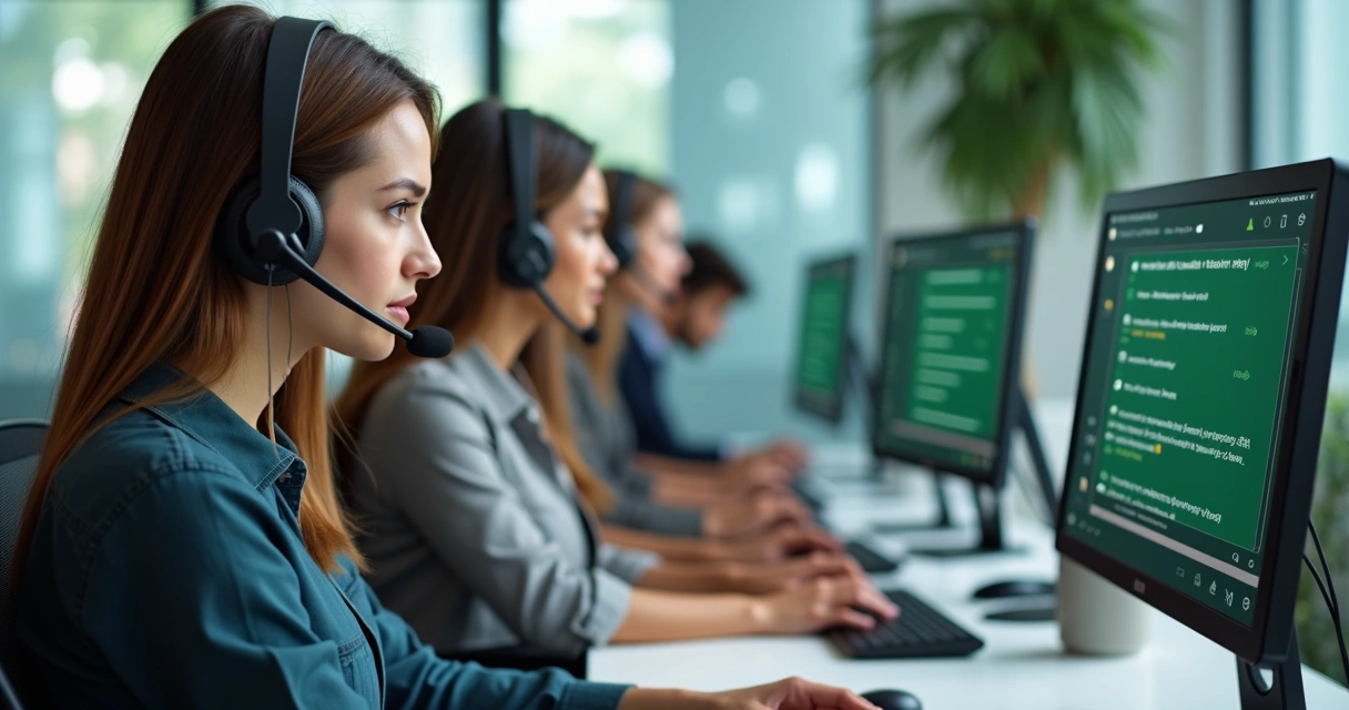 Equipe atendendo clientes em sistema compartilhado no WhatsApp