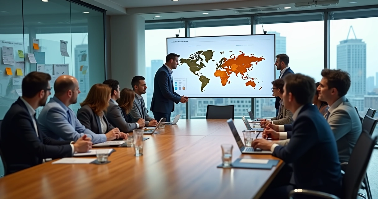 Equipes multiculturais em fusão colaborando em reunião 