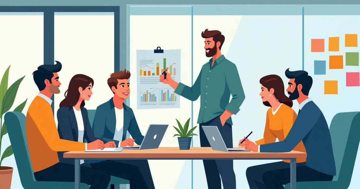 Equipe multidisciplinar reúne-se em sala de reunião