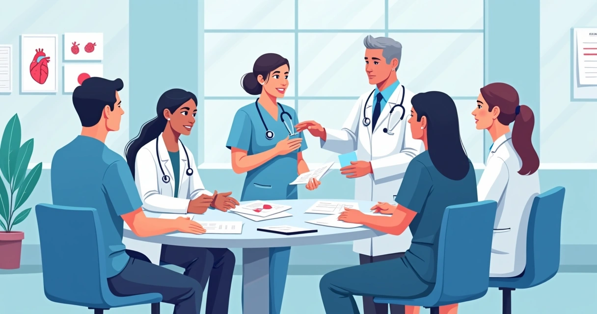 Abordagem multidisciplinar da endocardite em usuários de drogas injetáveis 1 Médicos e profissionais de saúde reunidos em discussão