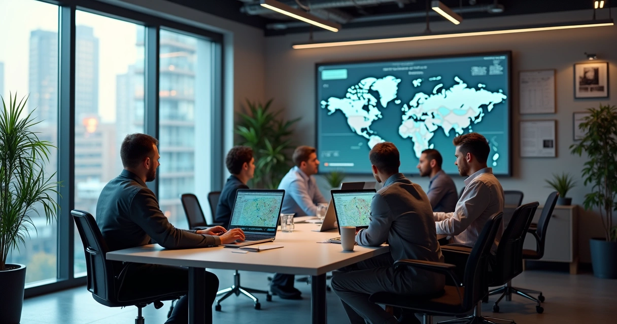 Equipe de vendas fazendo prospecção ativa na construção civil 