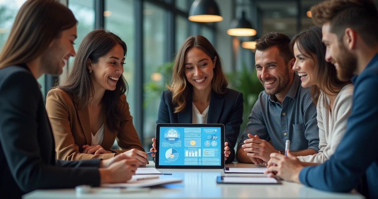 Equipe reunida interessada em IA 