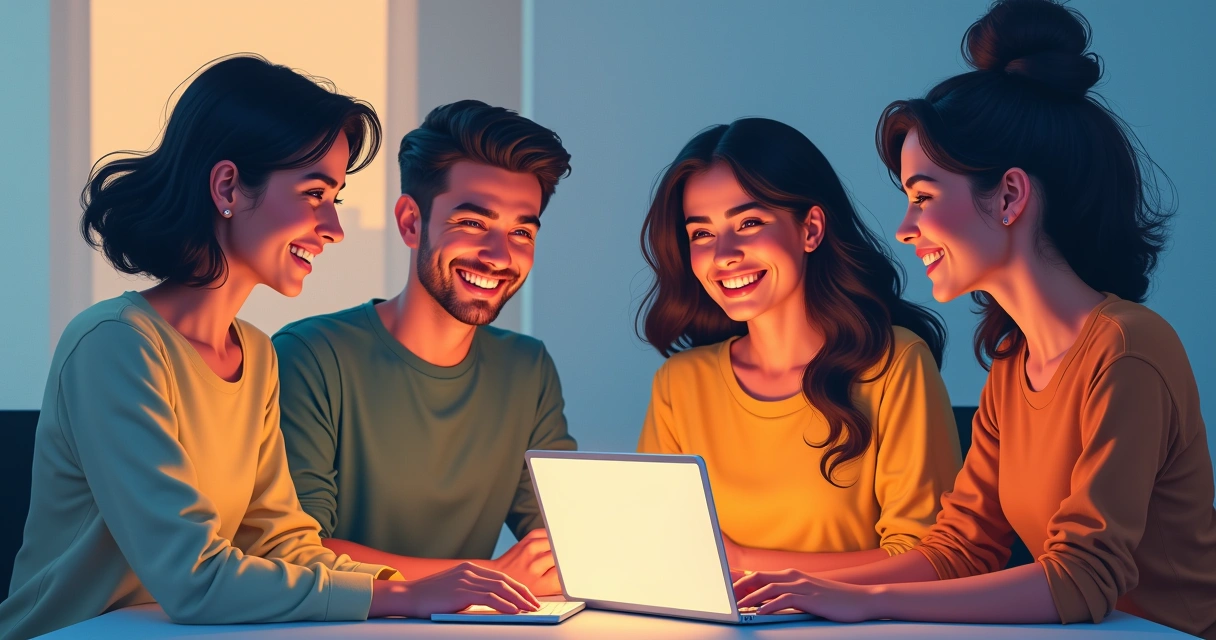 Equipe de salão de beleza comemorando juntos 