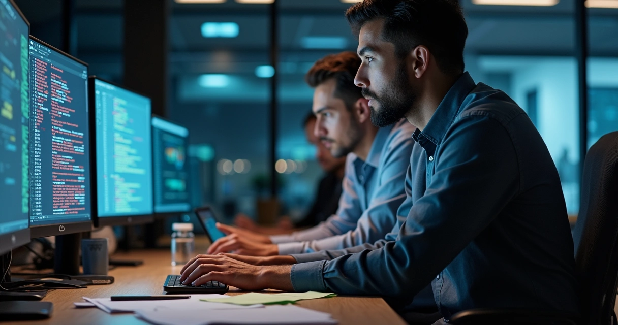 Equipe de segurança trabalhando em resposta a incidente de nuvem 