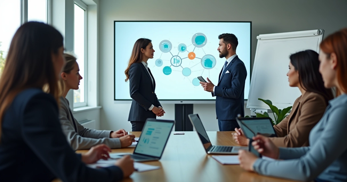 Equipe simulando resolução de conflitos 