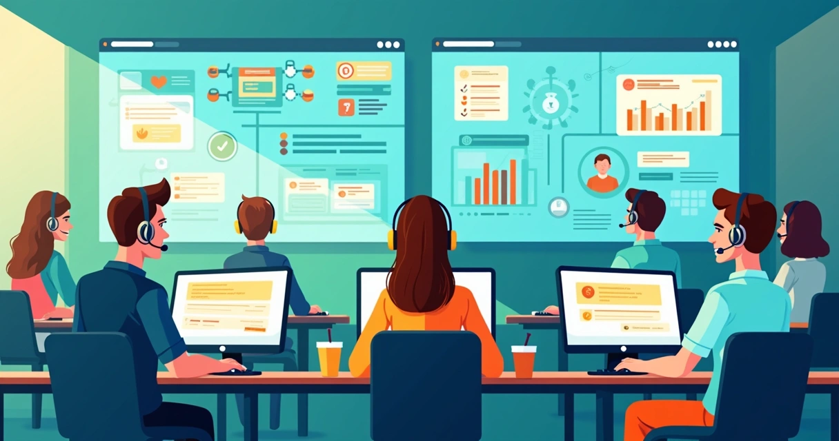 Equipe trabalhando com pagamentos digitais 