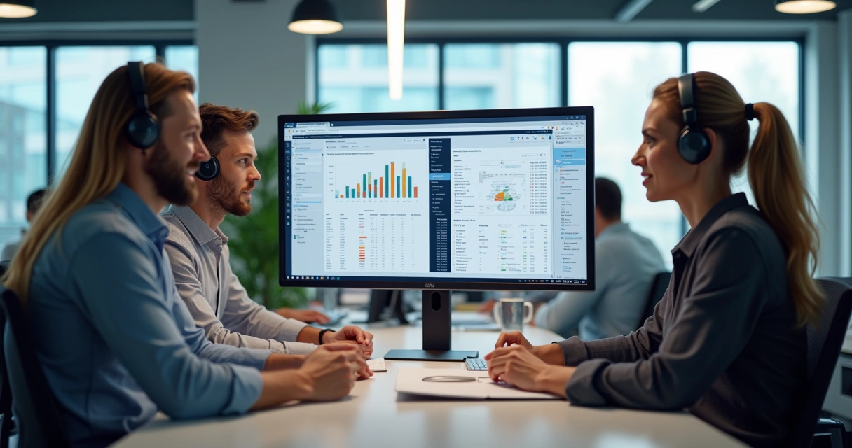 Equipe de suporte WM10 atendendo gestor de loja 