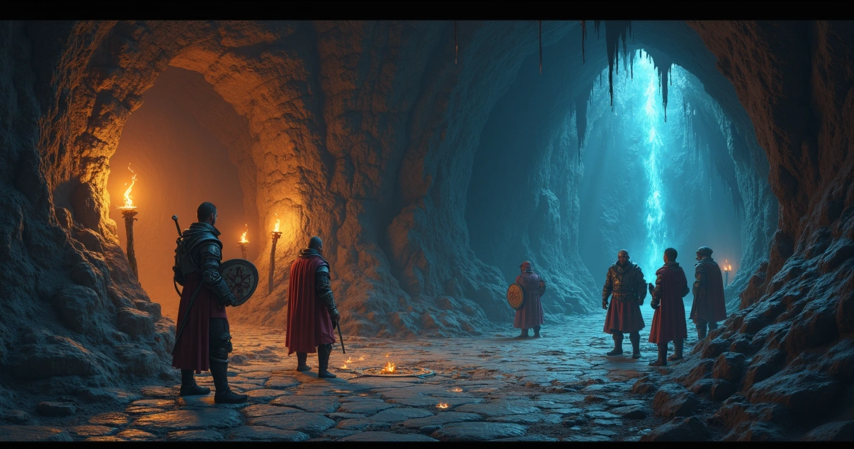 Equipe reunida para entrar em uma war zone no Tibia.