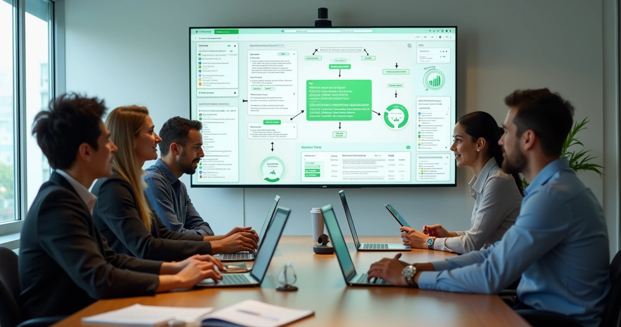 Equipe de vendas alinhando integração do WhatsApp com plataforma comercial 