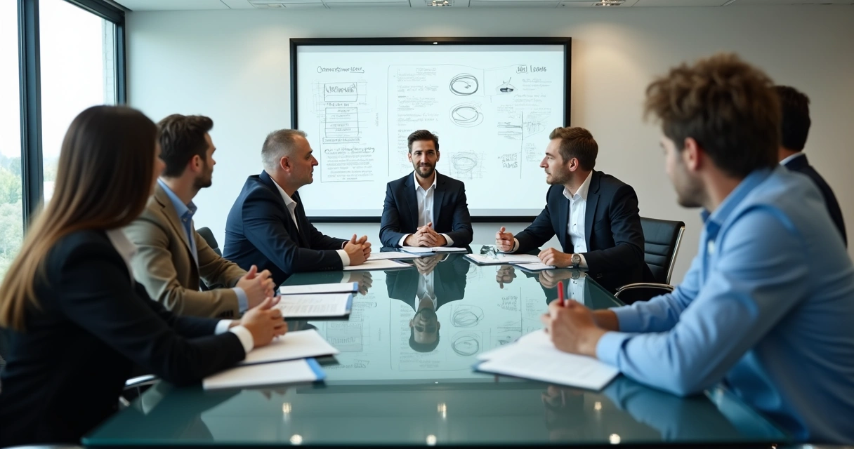 Equipo discutiendo abiertamente una situación difícil 