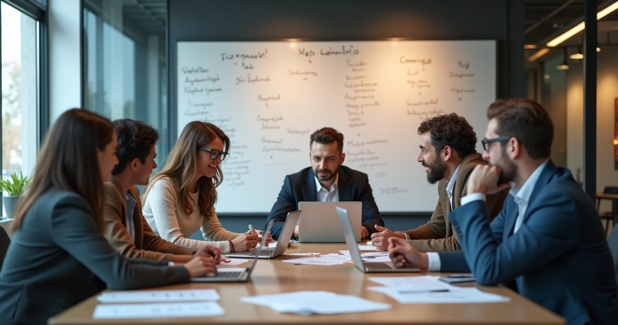 Personas de diferentes culturas reunidas en una mesa de trabajo