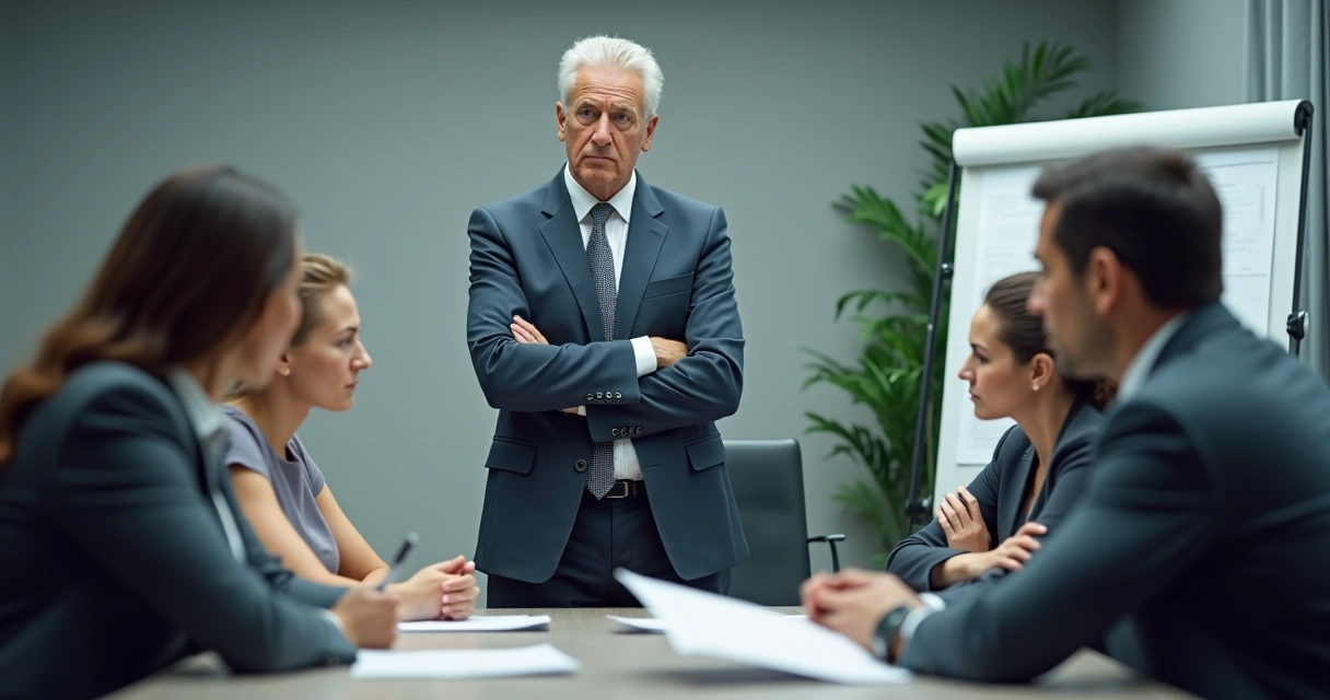 Personas discutiendo en una reunión de trabajo 