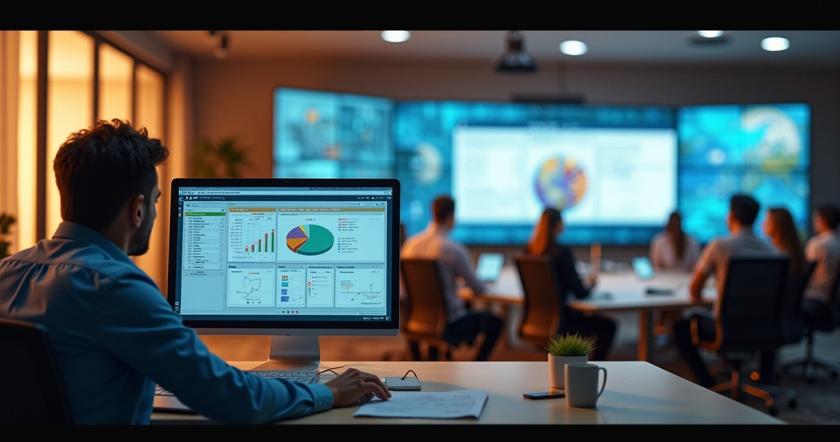 Pequena empresa e corporação usando o mesmo ERP em telas diferentes 