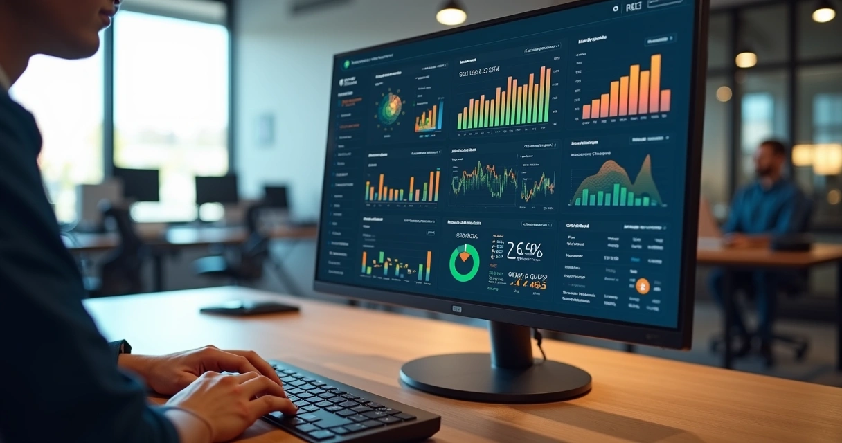 Dashboard de ERP para e-commerce mostrando integrações com loja online e marketplaces 