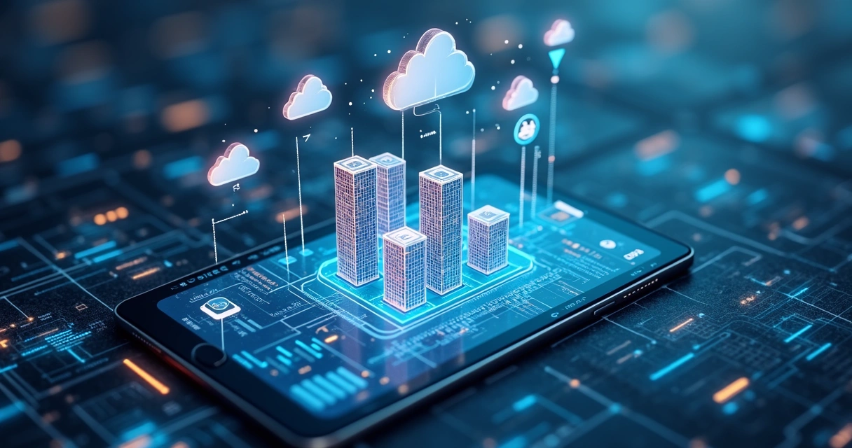 ERP inteligente conectado à nuvem com painéis analíticos 