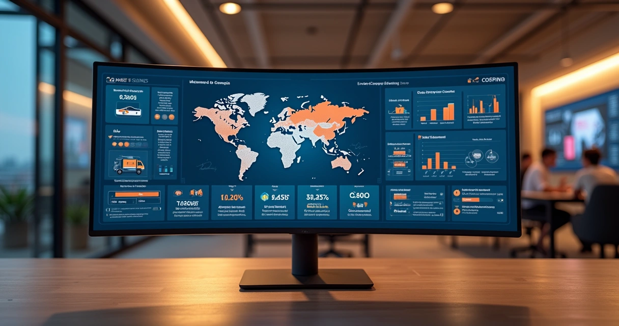 Painel de ERP exibindo múltiplos CNPJs integrados com lojas físicas e e-commerce 