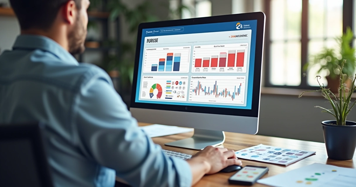 Tela de ERP integrado à Zap Gráfica mostrando fluxo de pedido, financeiro e status de produção no computador de um revendedor gráfico 