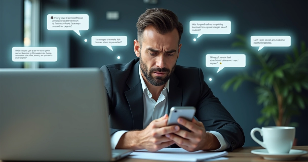 Cliente frustrado com atendimento automatizado no WhatsApp 