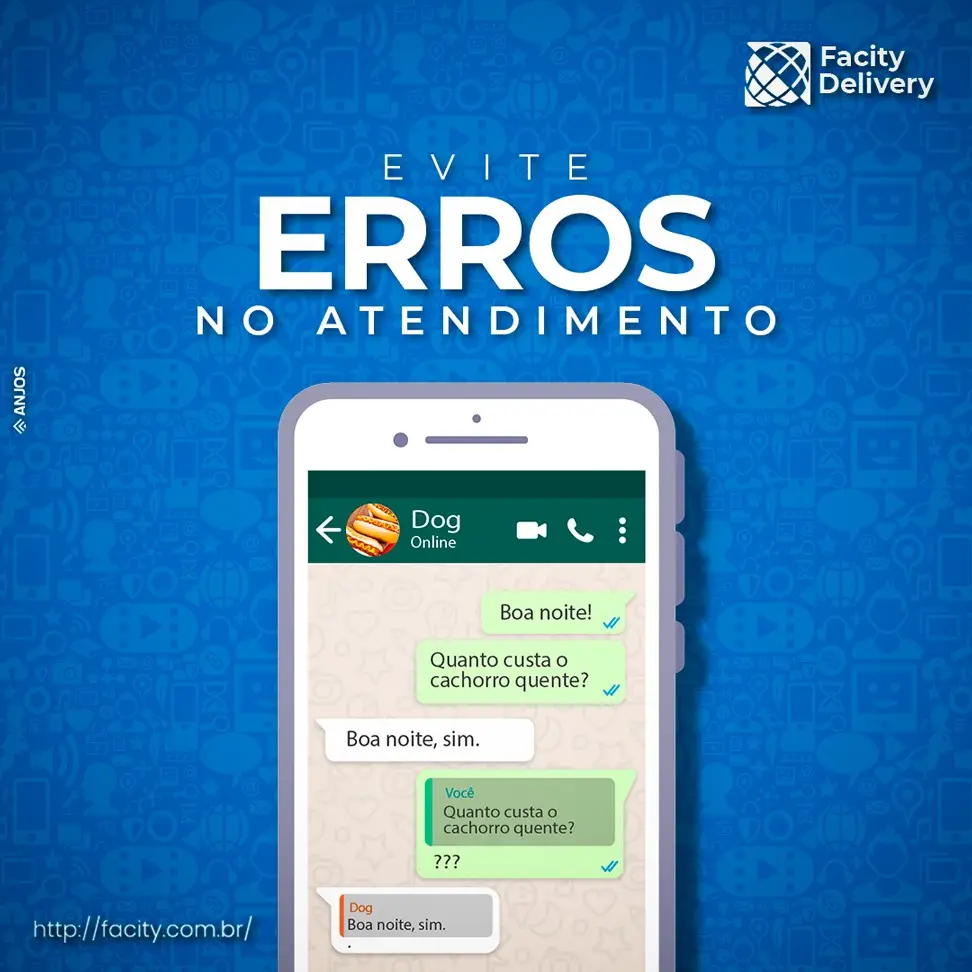 Conversa de atendimento confusa no WhatsApp mostrando erro na comunicação de preço de cachorro quente